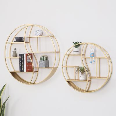 China Modular Round Wall Mounted Shelf Home Decoration Wall Shelf for sale