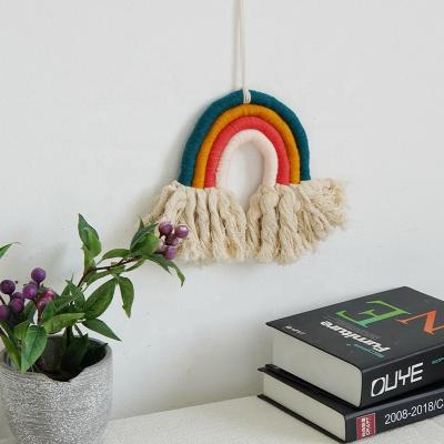 China Children's Cotton Rainbow Macrame Wall Hanging for Ropes Macrame Decoration for sale