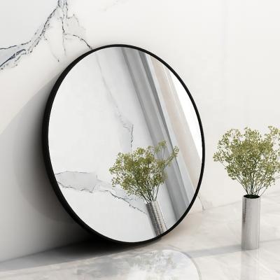 China Large Decorative Modern Golden Wall Mirror With Integral Glass Beauty Mirrors In Bedroom Or Bathroom for sale