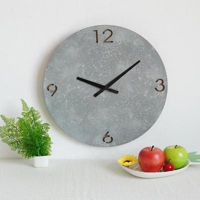 China Large antique style wooden modern wall clock clock mechanism in living room for sale