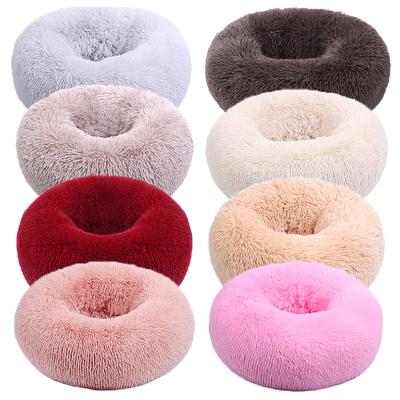 China OEM ODM factory direct wholesale Multi-size pp cotton dog soft sleep stocked Cat Rest Pet Beds Home with long nap for sale