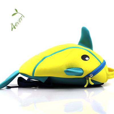 China Kids Waterproof Novelty Bag Cute Animal Whale Style Neoprene Backpack For Children for sale