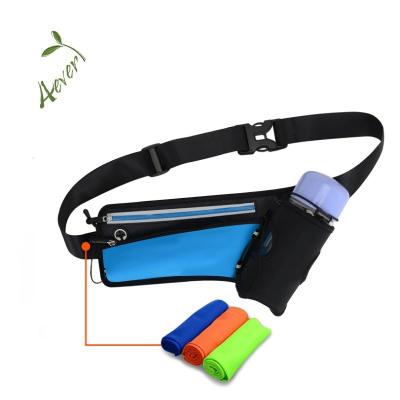 China Japan Style 2018 New Style Waist Packs With Water Bottle Holder, Fanny Pack /Pouch Bag For Suit Women Men for sale