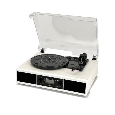 China Home Entertainment Amazon Hot Selling Sound Cassette Turntable Player Home Desk With Cover for sale