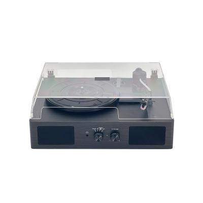 China Vinyl Wood Retro Vertical Turntable Music Phonograph Home Entertainment Transmission Record Player for sale