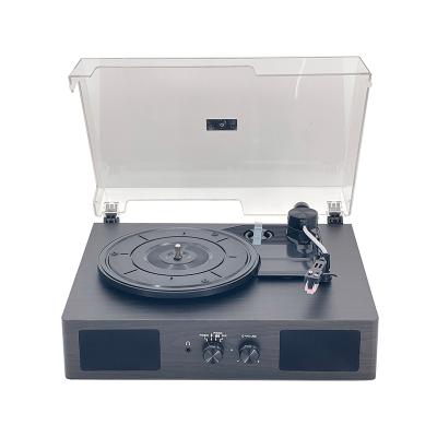 China Home Entertainment Wooden Turntable Vinyl Music Player Turntable Phonograph with USB for sale