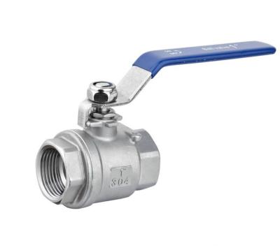 China General Q11F Stainless Steel SS Cast Steel ASTM A105 WCB Two Pieces 1pc 2pc 3pc NPT Cast Thread Internal Ball Valve for sale