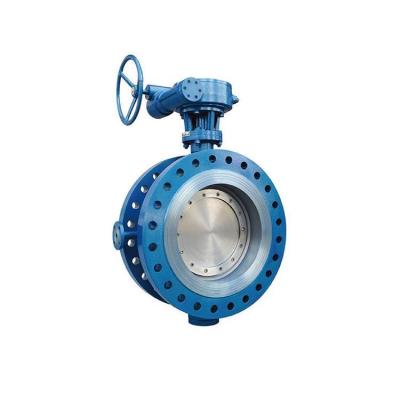 China D343W Water Pipe Stainless Steel WCB Flange Butterfly Valve for sale