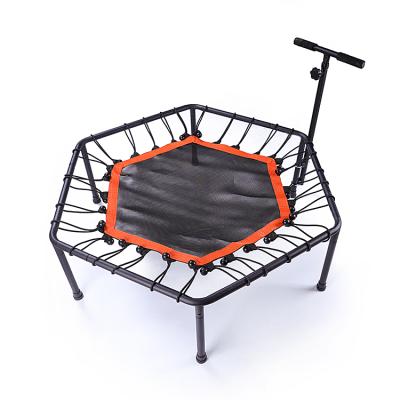 China Without Various Adult And Child Protective Net Training 45 Inches Hexagonal Handrail Trampoline Trampoline for sale