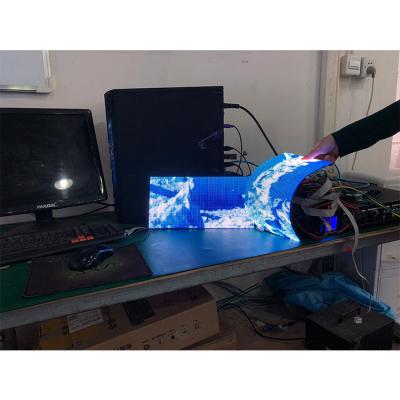 China Hot Selling Indoor Advertising P2.5 SMD RGB Indoor Soft Flexible Advertising Led Display Led Panels for sale