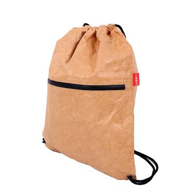 China Outdoor Waterproof Tyvek Drawstring Backpack Dupont Drawstring Pouch Ultralight Bag for sale