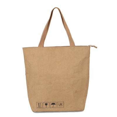 China Reusable Shopping Bag Tyvek Handbag Dupont Kraft Paper Bag Women Top Lady Shoulder Day Packs for sale