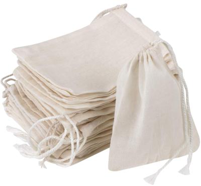 China Cotton Guangzhou Factory Cotton Muslin Drawstring Bag 3