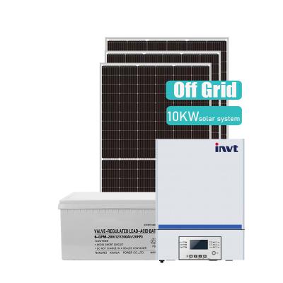 China Home High Efficiency Solar Cell 10KW Solar Energy System for home  15KW OFF Grid Photovoltaic System with Lithium Battery for sale