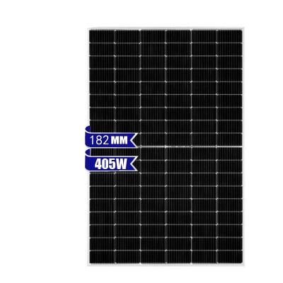 China Luxury solar panels 182mm single glass 405W MH8-54cells 108half cells shingled solar panel for sale