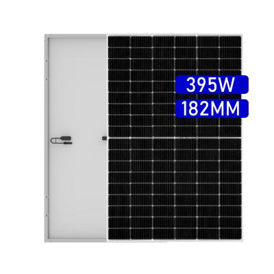 China Luxury 395W  Solar Panels  Single glass For House Roof Monocrystalline 410W  Panel 182mm 54cells 108half cells for home for sale