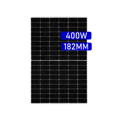 China Luxury 400 watt single solar panels  Single Glass  For Home Solar Roof Panel 182mm 54cells 108half cells 410W for sale