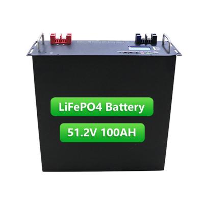 China 51.2V 5KW Lithium 100Ah Lifepo4 Home Power Energy Storage Wall Mounted Battery 4000 Cycles Battery 442*430*178MM for sale