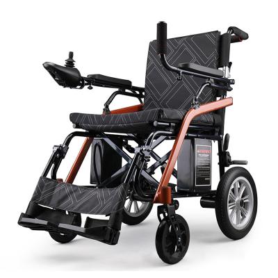 China Ultralight Cheapest Folding Electric Power Wheelchair Folding Travel Power Wheelchair for sale