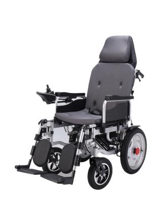 China Steel Special Design Power Electric Wheelchairs Lying Lightweight Foldable Folding Wheelchair for sale