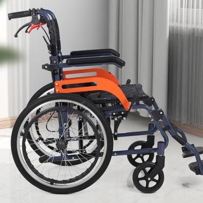 China Aluminum Alloy Folding Lightweight Elder Wheelchair Sale Disabled Wheelchair For Patient for sale