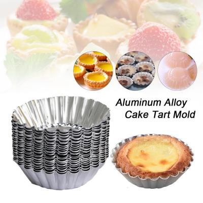 China 10pcs/set Viable Tart Cookie Mold Egg Cake Tin Cups Baking Tool Muffin Tart Pan for sale