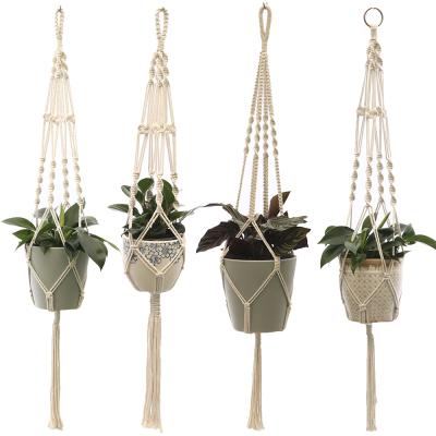 China Europe Fanxing-C Plant Basket Flowerpot Holder Macrame Plant Hangers Hanging Planter for Home Indoor Outdoor for sale