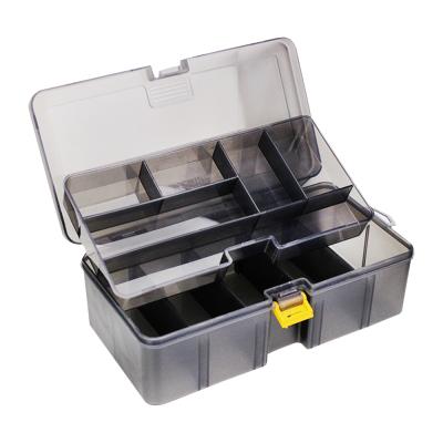 China PP Fanxing-C Waterproof Plastic Double Layers For Fishing Tackle Box Lures Bait Storage Case for sale