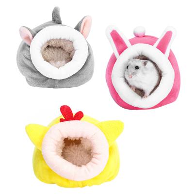 China Breathable Pet Bed Hamster House Winter Mouse Cotton Cages Nest For Small Animal Rodent Guinea Pigs Hedgehogs for sale