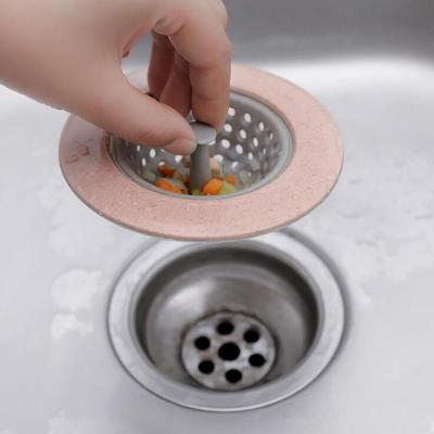 China Sustainable Silicone Kitchen Filter Clean Sewer Drain Colanders And Hair Strainer Bathroom for sale