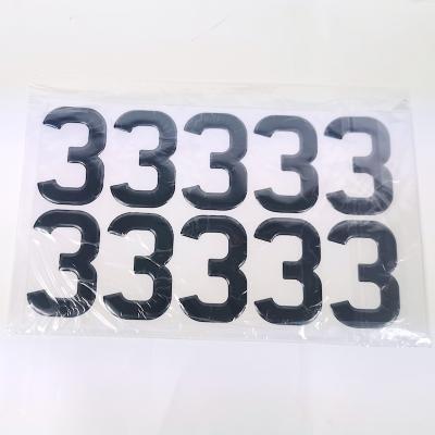 China Custom Letter Nameplate Stick Nameplate Acrylic Gel Europe Number Plate Blank Letter for sale