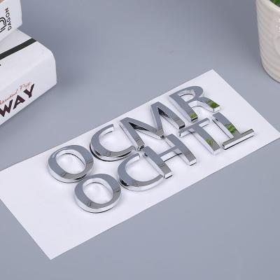 China Europe Metal Craft Custom House Number License Plate For Door Sign ABS 3D Metal Letter Stamp Small Metal Name Tag Nameplate for sale