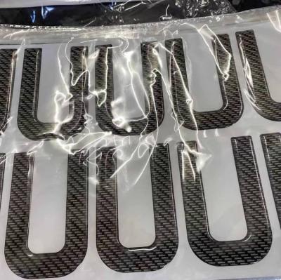 China Europe 3D License Plate Letters Sign License Plate Number Metal Plastic Craft With Back Sticker for sale