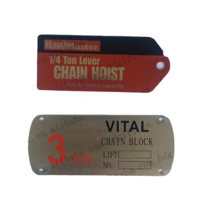 China Custom American and European Stainless Steel Metal Nameplate for Small Aluminum Instruction Label Machine or Desktop Name Sign China Suppliers for sale