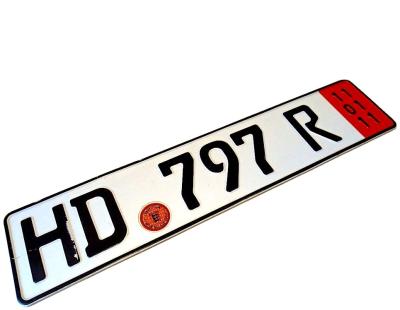 China H&D Custom License Plate London Metal Embossed Car Plate Customized for sale