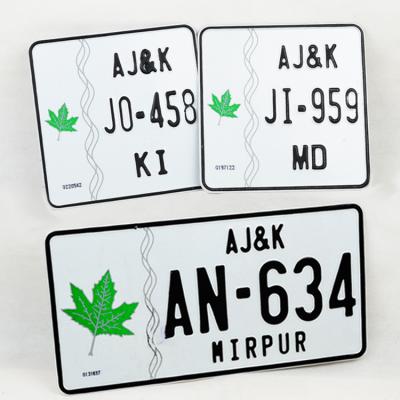 China H&D Bike License Plate Design Photo Gray Card Plates Reflective License Plate Film Customized for sale