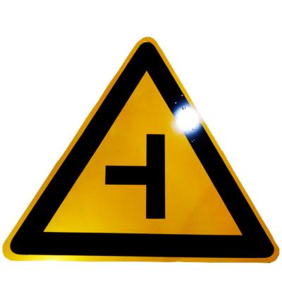 Chine Road safety sign board reflective film sheet street warning sign metal triangle traffic post aluminum construction aluminum plate à vendre