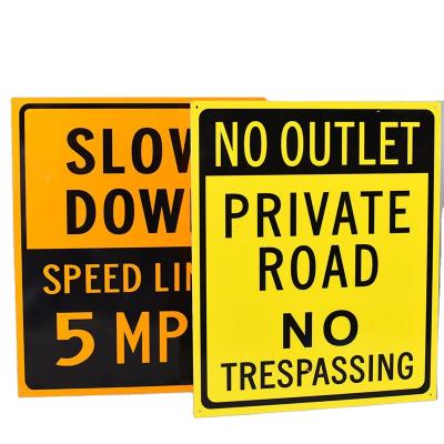 China Custom Print The Speed ​​Limit 5 MPH 300mm*500mm Picture Metal Tin Street Warning Safety Sign (Customized) for sale