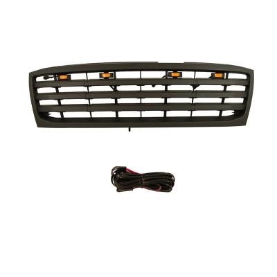 China ABS Auto Parts Modified Front Grille With Grille Light Black Fit For LandCrusier LC100 1998-2006 for sale