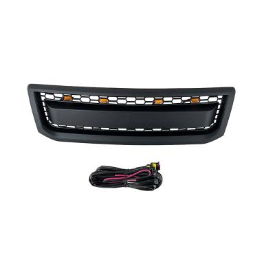 China ABS Auto Parts Modified Front Grille With Grille Light Black Fit For LandCrusier LC120 2002-2009 for sale