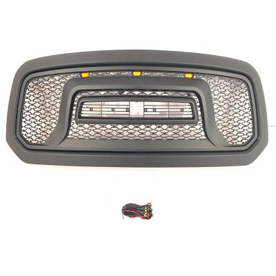 China Fit 2013-2018 ABS Mesh Grille Rebel Style Front LED Hood For Dodge Ram 1500 for sale