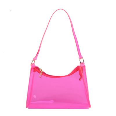 China High Quality Women's Handbags Summer New Style Wholesale Korean Version Fashion Small PVC Shoulder Armpit Chain Casual Bag for sale