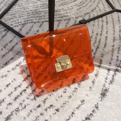 China Fashion Tote Handbag Fashion Bags Mini Women Adjust Transparent Mini Jelly Shoulder Crossbody Sling Messenger Bags for sale