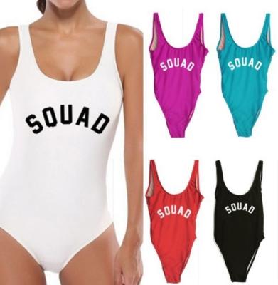 China LOGO 18 Colors Breathable Custom Sexy Empty Swimsuit Women Backless One Piece Swimsuit for sale