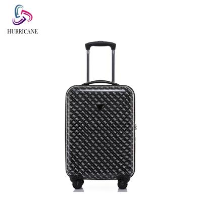 China Fashionable Black Mini Personalized Suitcase Travel Favor Luggage Box With 4 Wheels Hidden Secret Compartment for sale