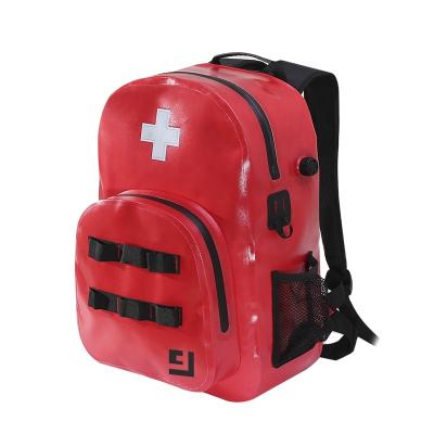 China Custom made high quality waterproof tpu waterproof trolley first aid red backpack for sale