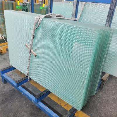 China Modern China Manufacturer 8+1.52pvb+8mm 17.52mm 884 External Title Printing Platform Laminated Glass for sale