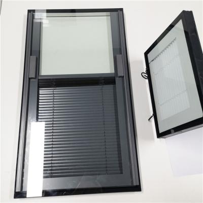 China Modern BTG Customized Windows Blinds Aluminum Shutter Louver Ballede Double Glazed Windows for sale