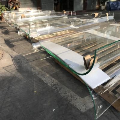 China Diner 5mm+0.76pvb+5mm laminated hot barrier bending glass for sale