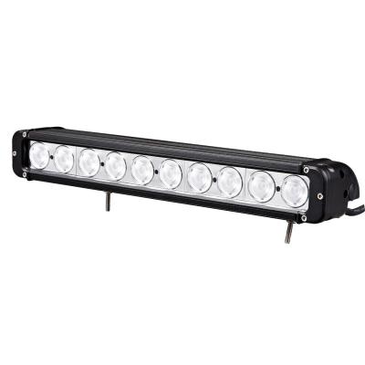 China 17inch 100W High Bright Combo Waterproof Single Row Car LED Offroad Light Bar For Truck Jeep Off Road ATV for sale